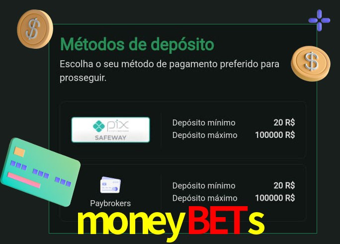 O cassino moneybets oferece uma grande variedade de métodos de pagamento